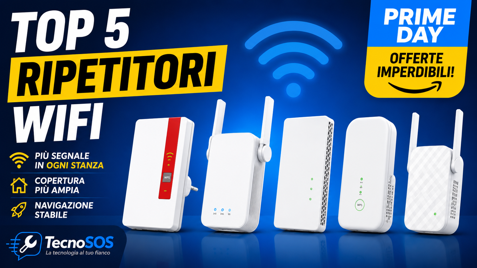 Prime Day 2026: 5 Ripetitori Wi-Fi in Offerta da Non Perdere