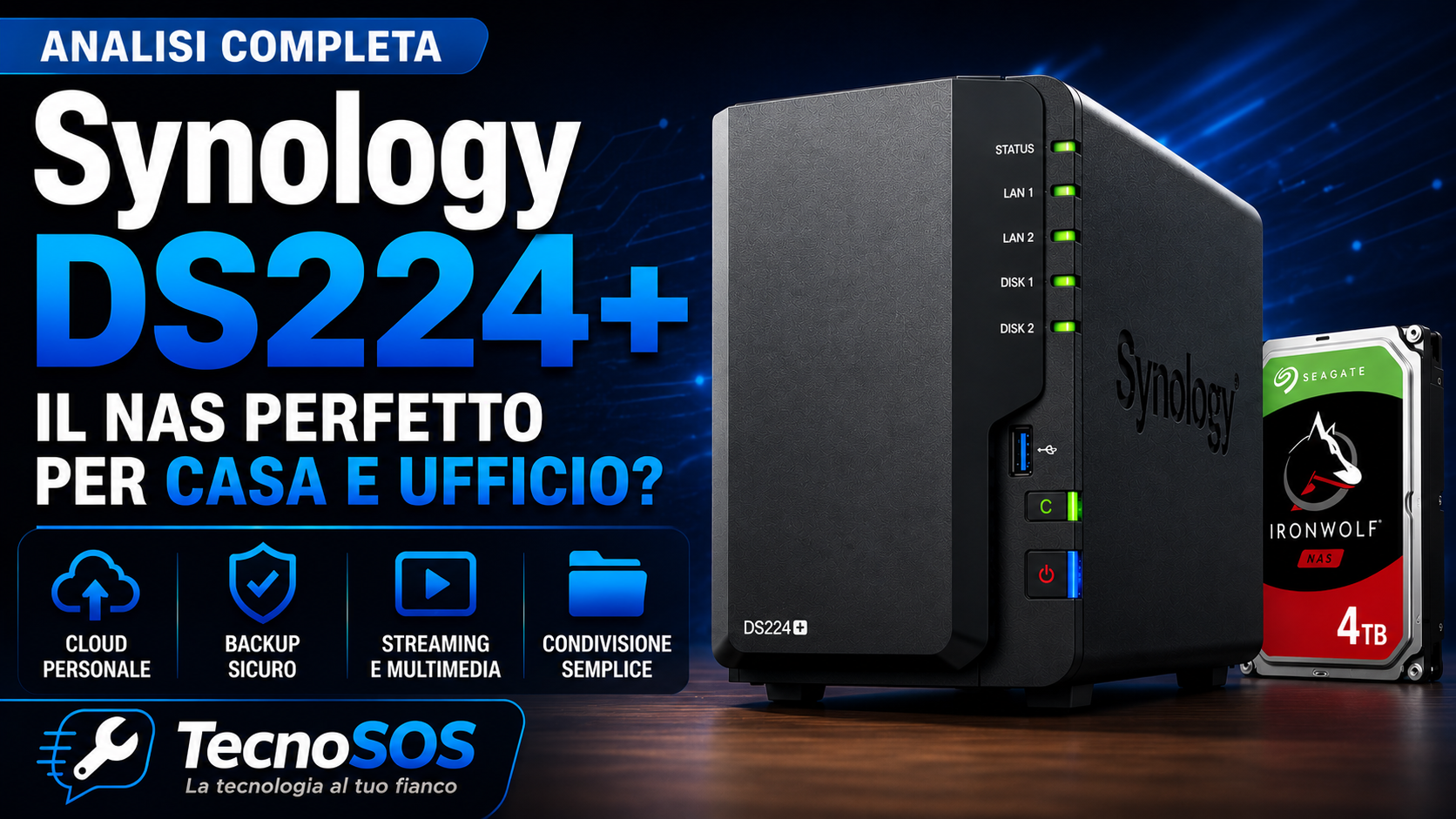 Synology DS224+: analisi completa del NAS per casa e ufficio