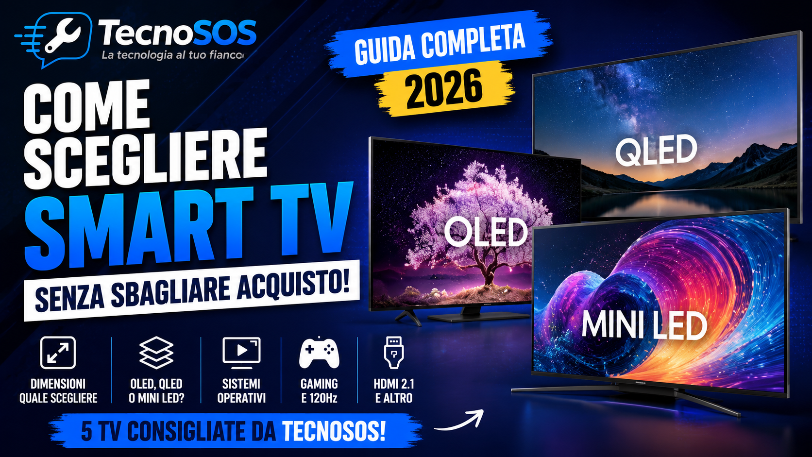 Come scegliere una Smart TV senza sbagliare acquisto: la guida completa al 2026
