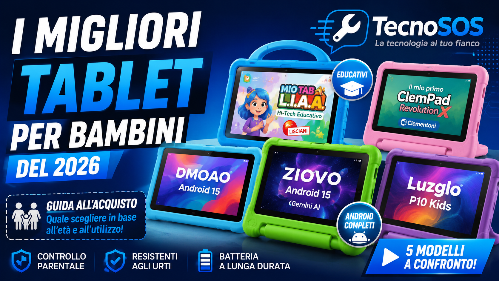 I migliori tablet per bambini del 2026: guida all’acquisto