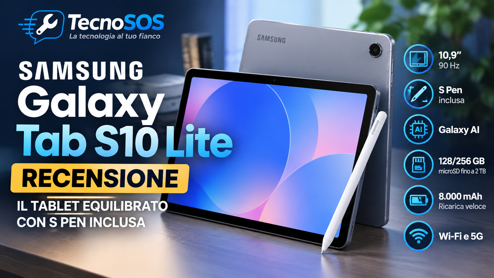 Samsung Galaxy Tab S10 Lite recensione: il tablet equilibrato con S Pen inclusa