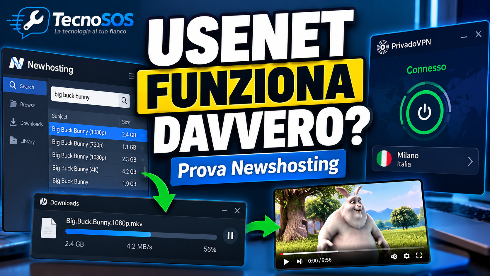 Guida a Usenet e Newshosting: cos’è, come funziona e la nostra prova pratica con VPN